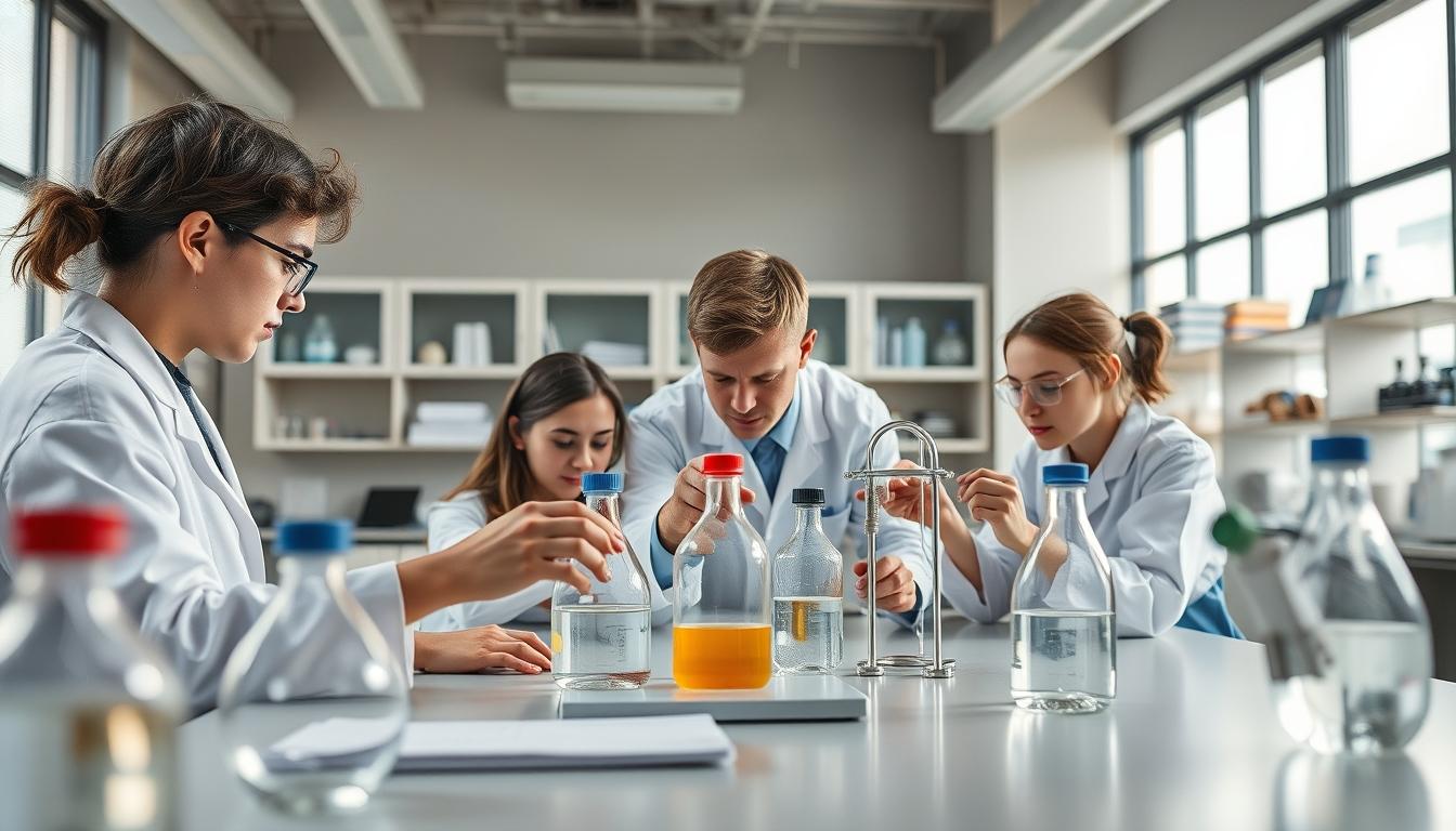 Student using learning strategies while studying